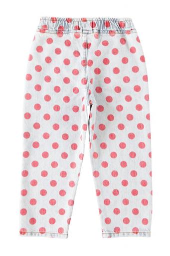 Piupiuchick,Trousers Light Blue Denim with Red Dots [2]