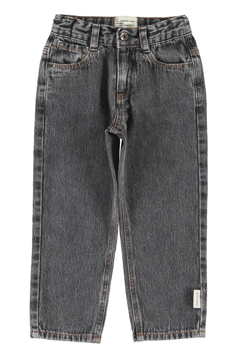 Piupiuchick,Unisex Trousers Grey Denim