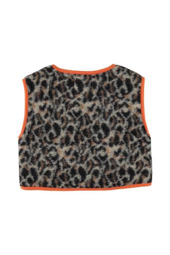 Piupiuchick,Waistcoat Grey Animal Print [2]