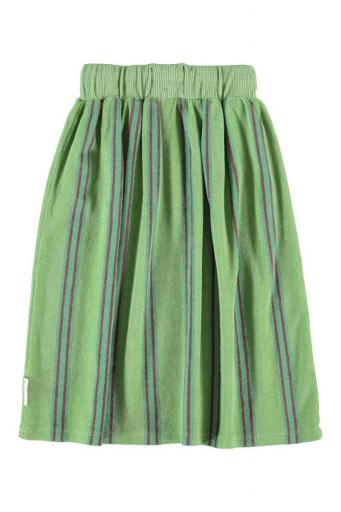 Piupiuchick,Long Skirt Green with Double Stripes [1]
