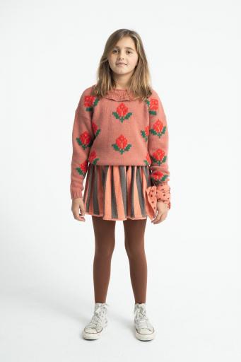 Piupiuchick,Short Skirt Pink & Green Stripes [1]