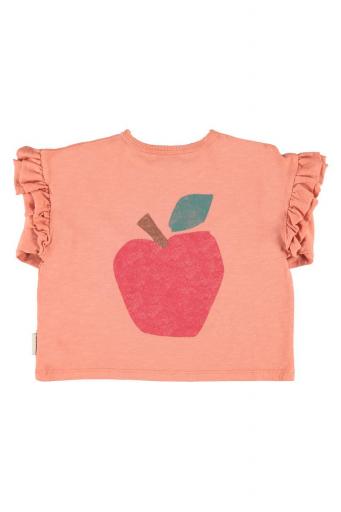 Piupiuchick,Longsleeve T´shirt Pink with Apple Print [1]