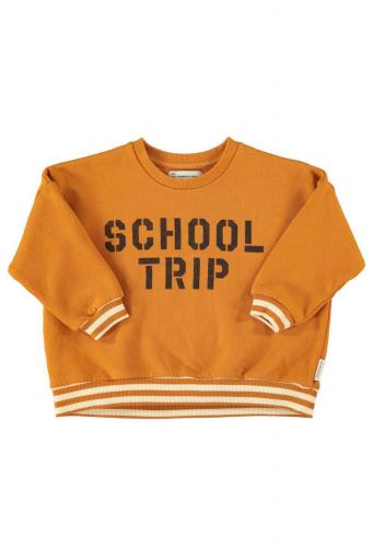 Piupiuchick,Sweatshirt Camel with "school Trip" Print