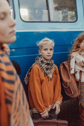 Piupiuchick,Sweatshirt Camel with "school Trip" Print [3]