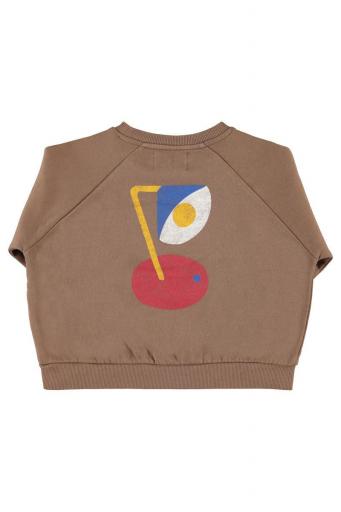 Piupiuchick,Sweatshirt Brown with "captain" Print [2]