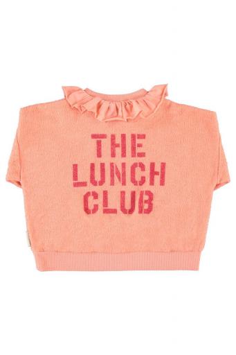 Piupiuchick,Sweatshirt with Collar Pink with Apple Print [1]