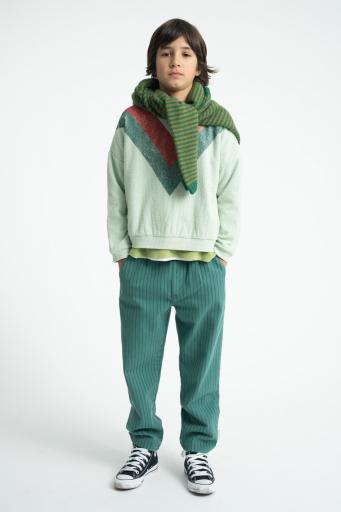 Piupiuchick,Sweatshirt Mint Green with Multicolor Triangle Print [2]