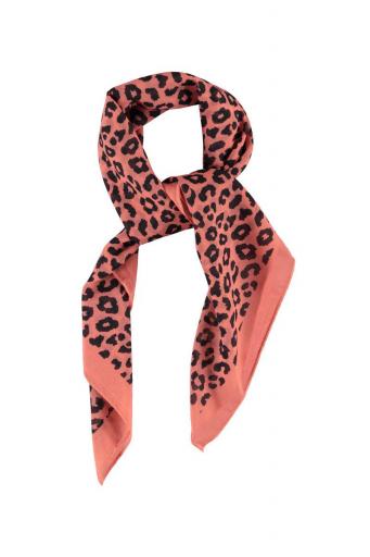 Piupiuchick,Chiffon Bandana Pink with Animal Print [0]