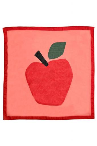Piupiuchick,Chiffon Bandana Pink & Red with Apple Print [1]