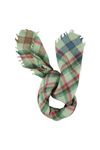 Piupiuchick,Scarf Light Green Checkered