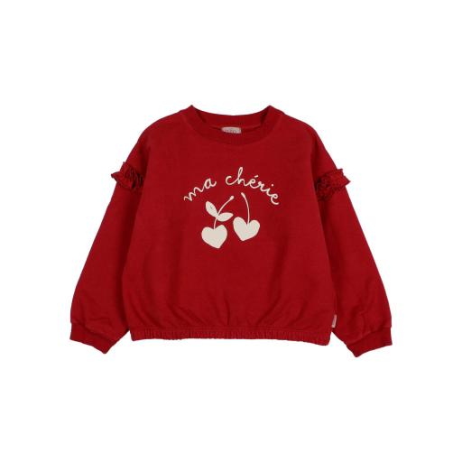 Búho,CHÉRIE SWEATSHIRT, cherry