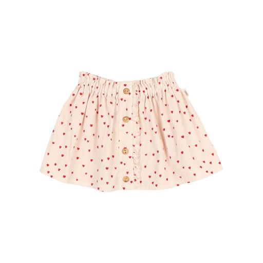 Búho,MINI CUORE SKIRT,cream pink 