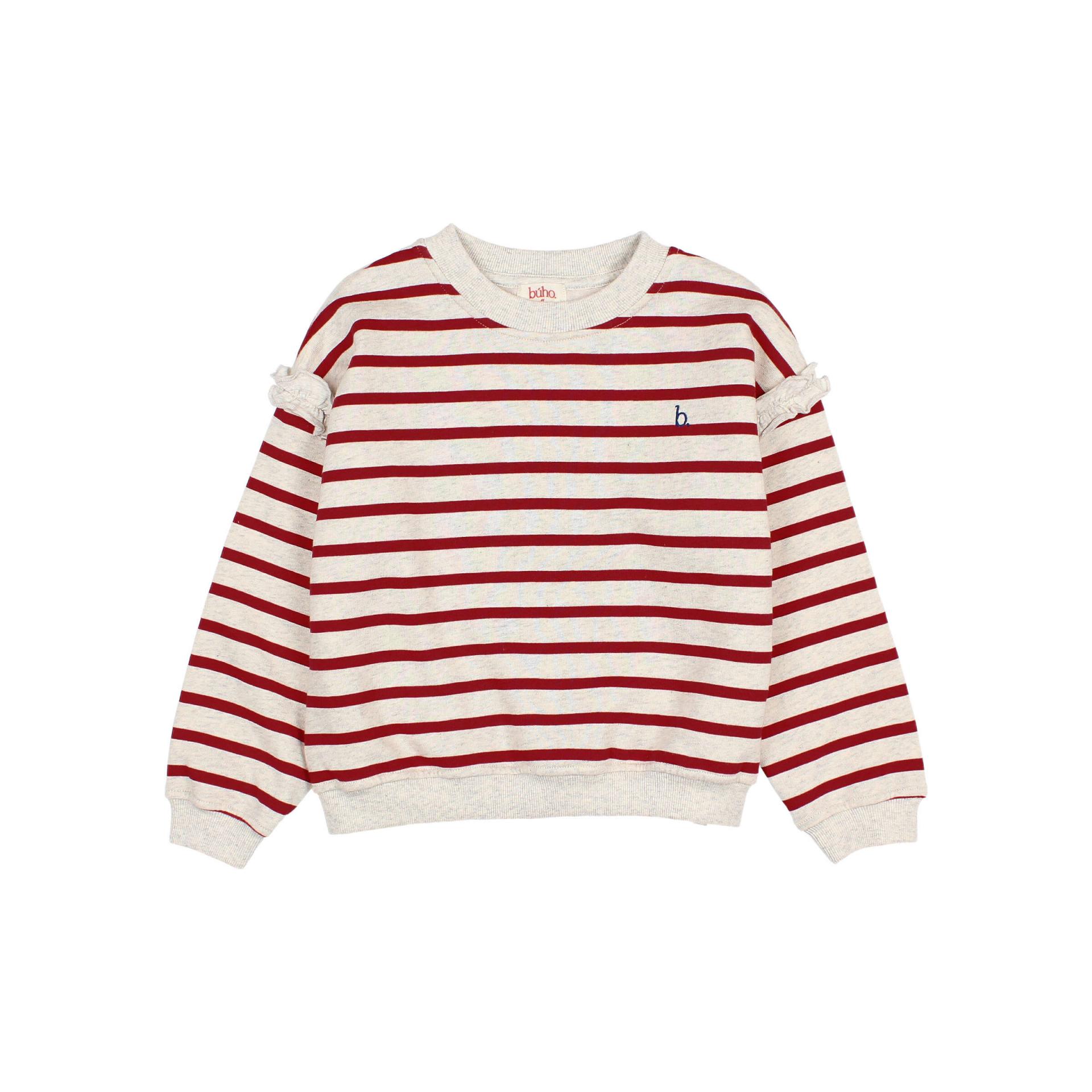 Búho,GIRLY SAILOR SWEATSHIRT, cherry