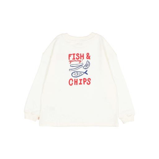 Búho,CHIPS T-SHIRT,off white