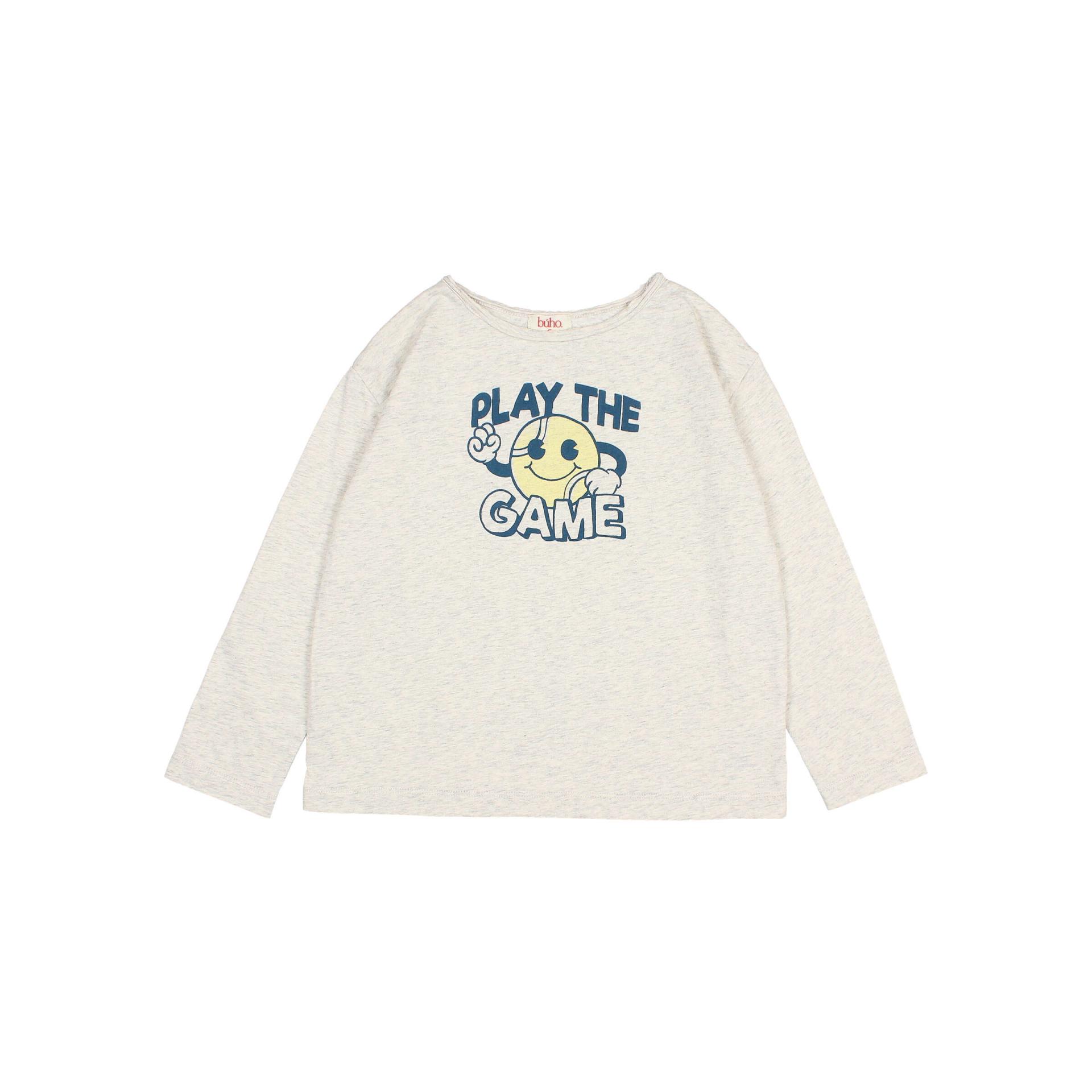Búho,GAME T-SHIRT,ecru melange