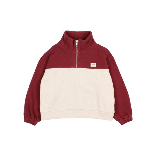 Búho,SOFT ZIP SWEATSHIRT, pomegranate 