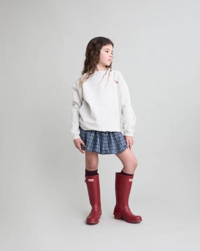 Búho,TARTAN SKIRT,navy