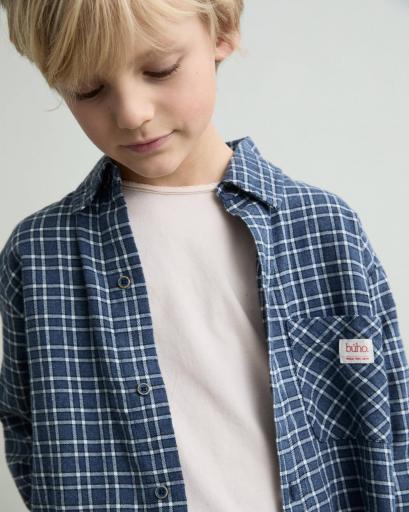Búho,TARTAN SHIRT,navy [1]