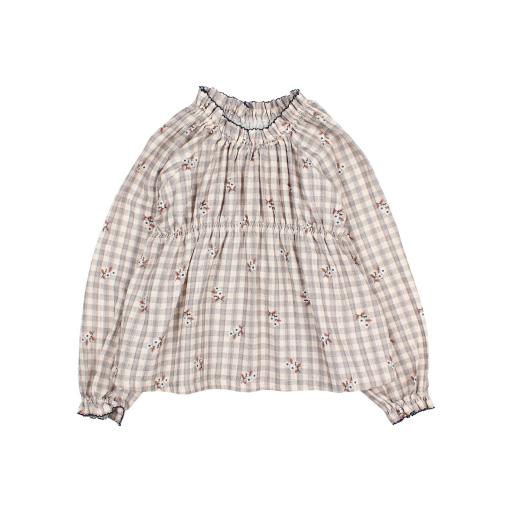 Búho,VICHY BLOUSE,grey