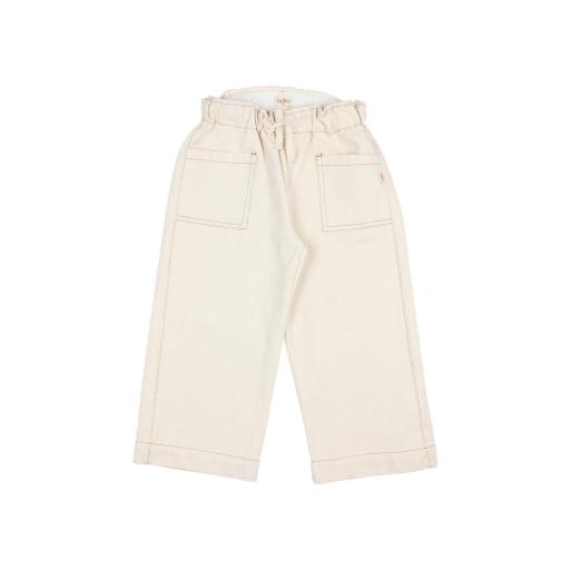 Búho,TWILL GIRLY PANTS,ecru