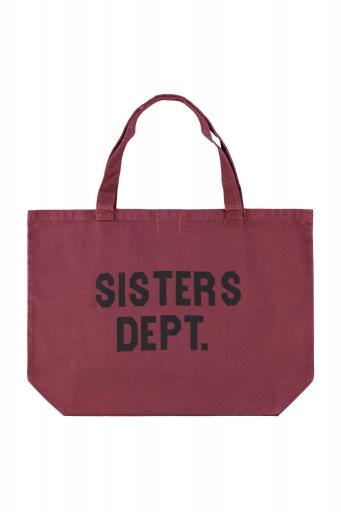 Sisters Department,XL bag | Bordeaux w/ "double trouble" print [0]