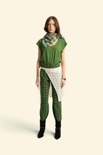 Sisters Department,Scarf | Light green checkered [3]