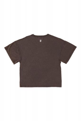 Sisters Department,T-shirt w/ short sleeves | Brown w/ "trouble maker" print [2]