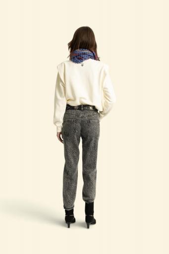 Sisters Department,Shoulder pad sweatshirt | Ecru w/ "child of God" print [3]