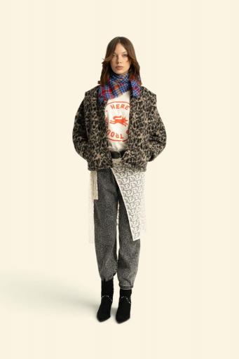 Sisters Department,Jacket | Ecru w/ animal print [1]