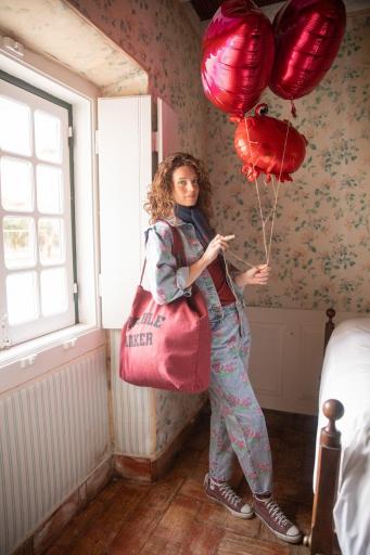 Sisters Department,Jacket | Washed blue denim w/  flowers  [3]