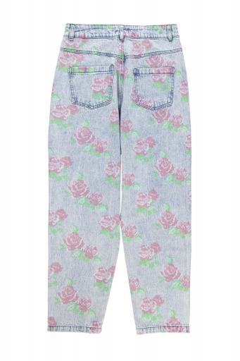 Sisters Department,Trousers | Washed blue denim w/  flowers  [1]