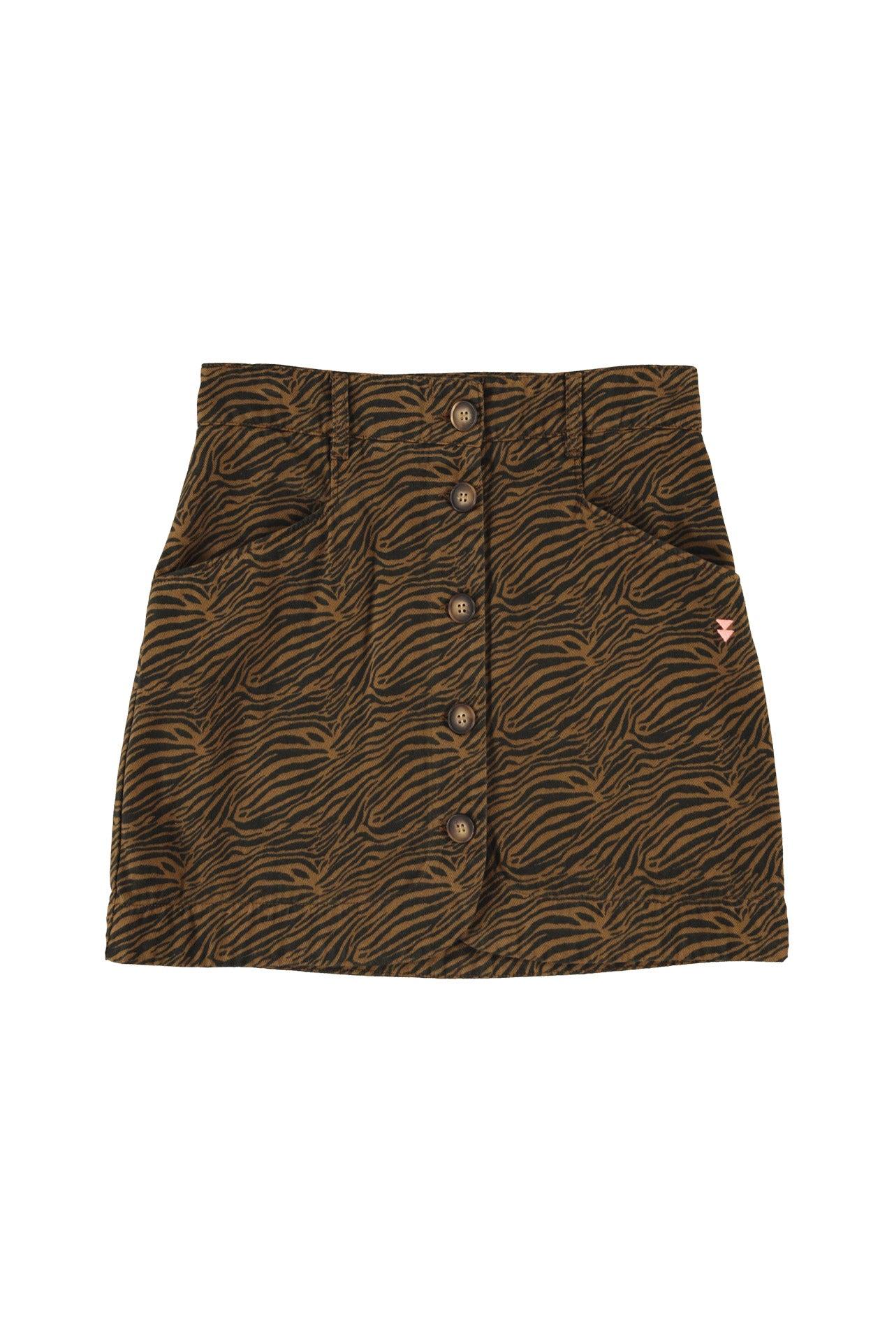 Sisters Department,Short skirt | Brown w/ zebra print