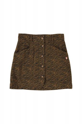 Sisters Department,Short skirt | Brown w/ zebra print [0]