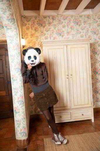 Sisters Department,Short skirt | Brown w/ zebra print [2]