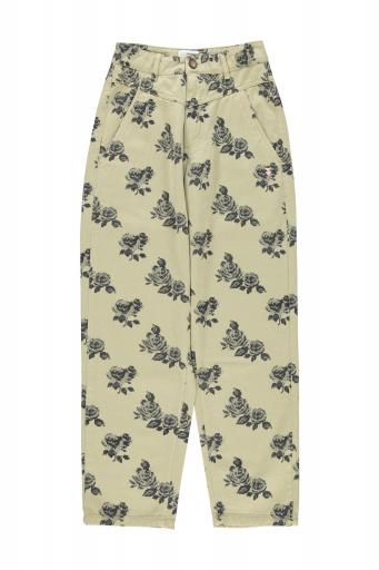 Sisters Department,Trousers | Light green w/ black roses  [0]