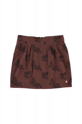 Sisters Department,Short skirt | Brown w/ black roses