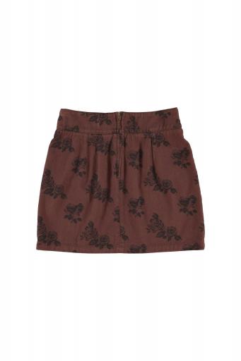 Sisters Department,Short skirt | Brown w/ black roses [1]