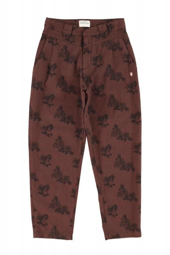 Sisters Department,Trousers | Brown w/ black roses 