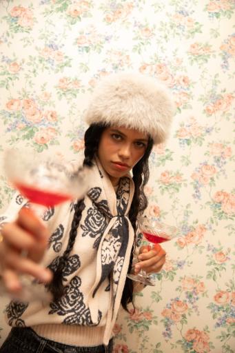 Sisters Department,Knitted bandana | Ecru [2]