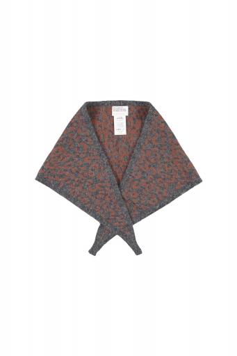Sisters Department,Knitted bandana | Grey w/ animal print [0]