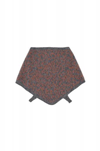Sisters Department,Knitted bandana | Grey w/ animal print [1]
