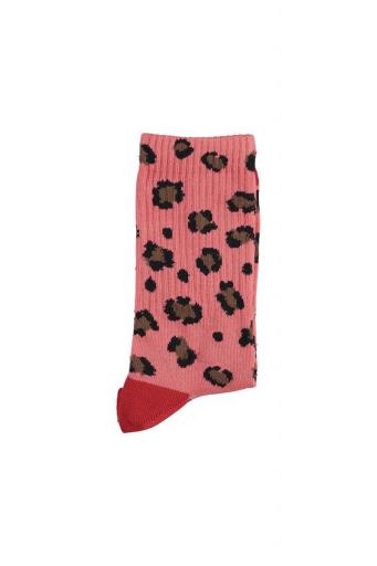 Piupiuchick,Socks Pink with Animal Print