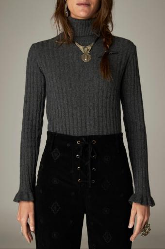 Maison Hotel,Nancy Sweater Grey Blue [1]