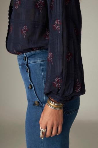 Maison Hotel,Sabine Blouse Blue Granada [3]