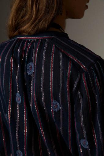 Maison Hotel,Mina Blouse Stripe Berry [2]