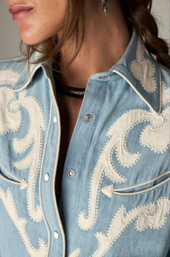 Maison Hotel,Frankie Shirt Blue Mustang [1]