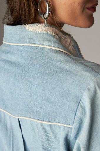 Maison Hotel,Frankie Shirt Blue Mustang [3]