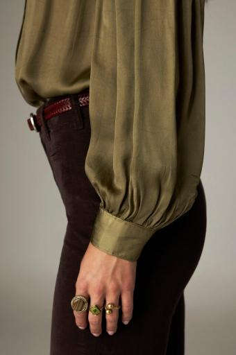 Maison Hotel,Gongora Blouse Khaki [3]