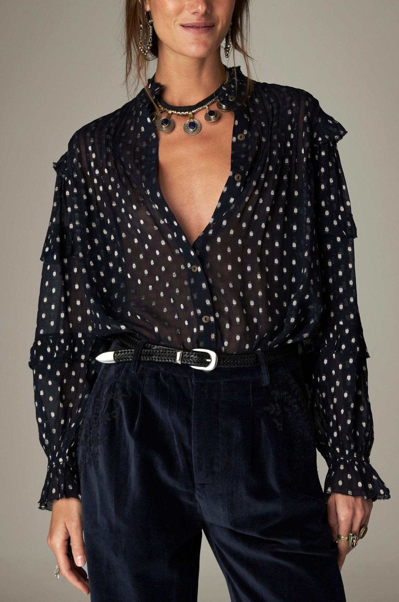 Maison Hotel,Simona Blouse Sienna Navy