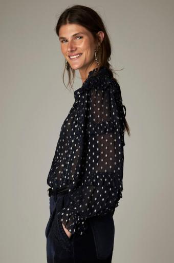 Maison Hotel,Simona Blouse Sienna Navy [1]